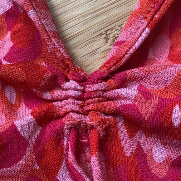 pink patterned mini dress - Picture 3 of 5